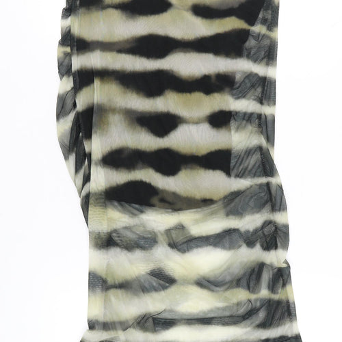 New Collection Womens Multicoloured Animal Print Midi Skirt 2XL