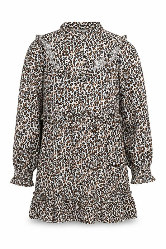 Marks and Spencer Girls Leopard Print A-Line Dress 10-11 Years