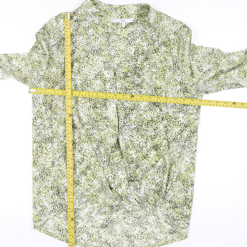 Next Womens Green Floral Long Sleeve Blouse Size 14