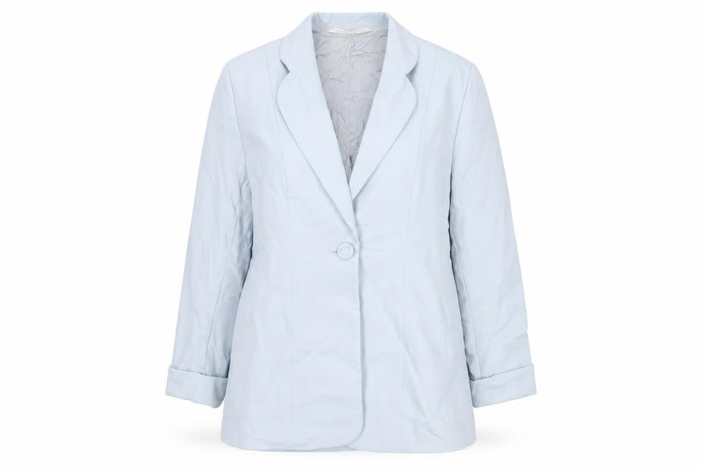 Marks and Spencer Women’s Blue Wool Blazer UK 14 Classic Fit