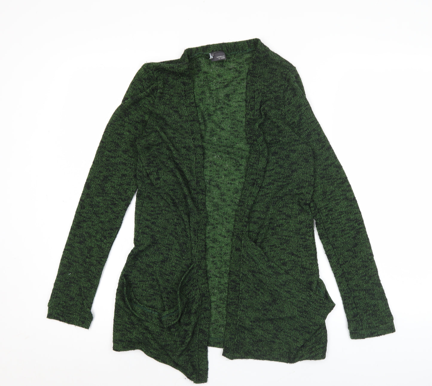 Sparkle & Fade Women’s Green Knit Long Sleeve Cardigan Size S
