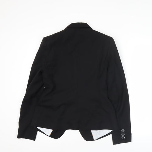 Next Women’s Black Size 8 Regular Fit One Button Blazer Jacket