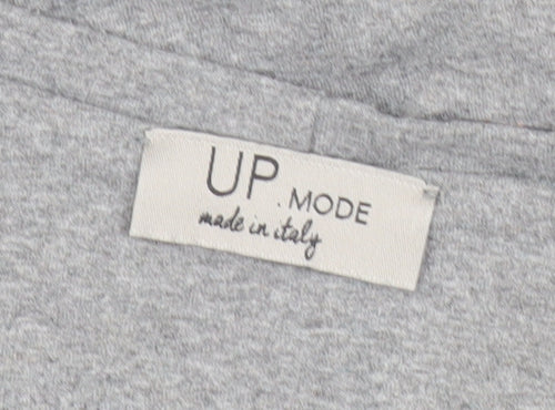 UP Moda Women’s Grey T-Shirt Dress Size S Casual Stretch Jersey