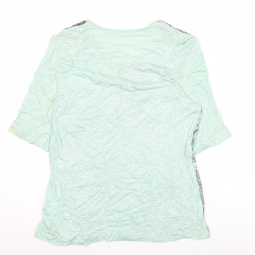 Gerry Weber Womens Green Floral Print T-Shirt Size 12