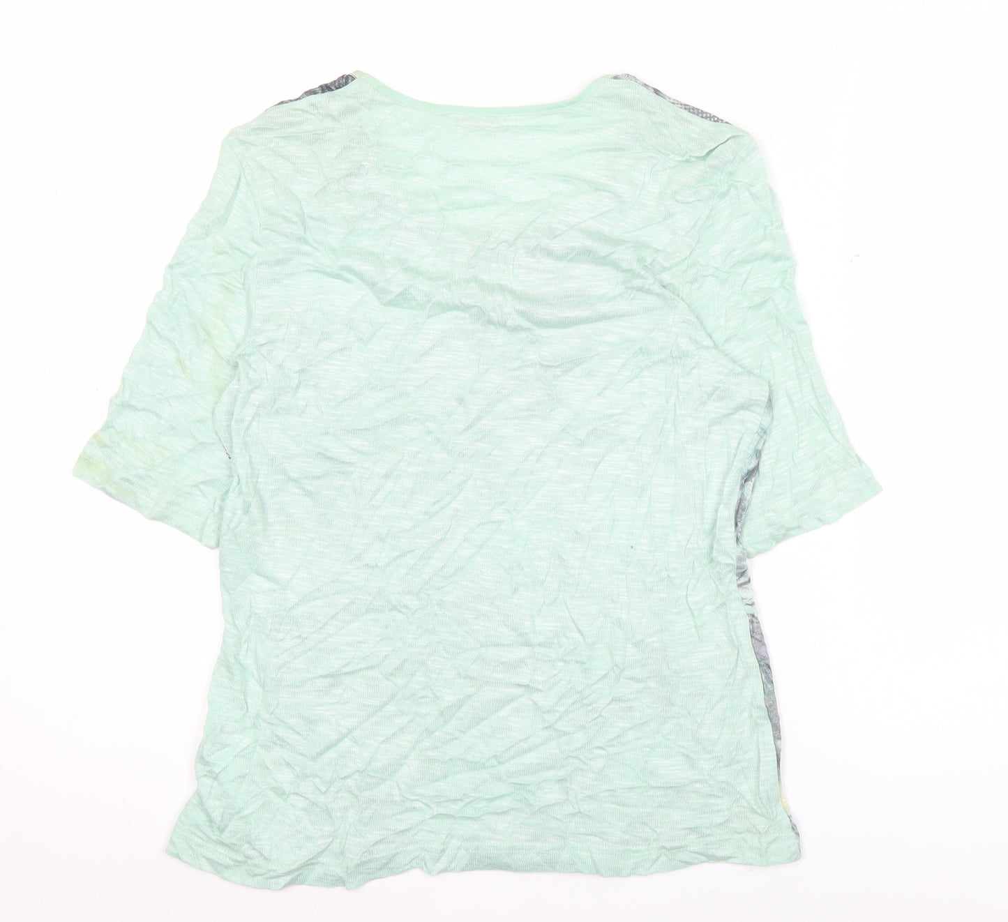 Gerry Weber Womens Green Floral Print T-Shirt Size 12
