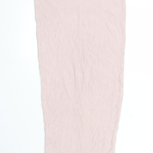 ASOS Women Pink Size 8 Midi Pencil Skirt Stretch Viscose Elastane
