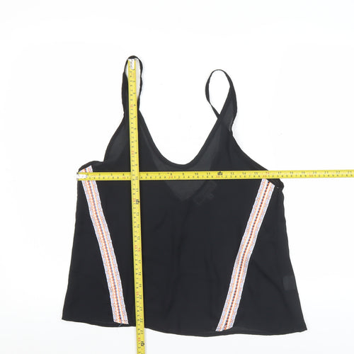 Hearts & Bows Womens Black V-Neck Camisole Tank Top Size 10