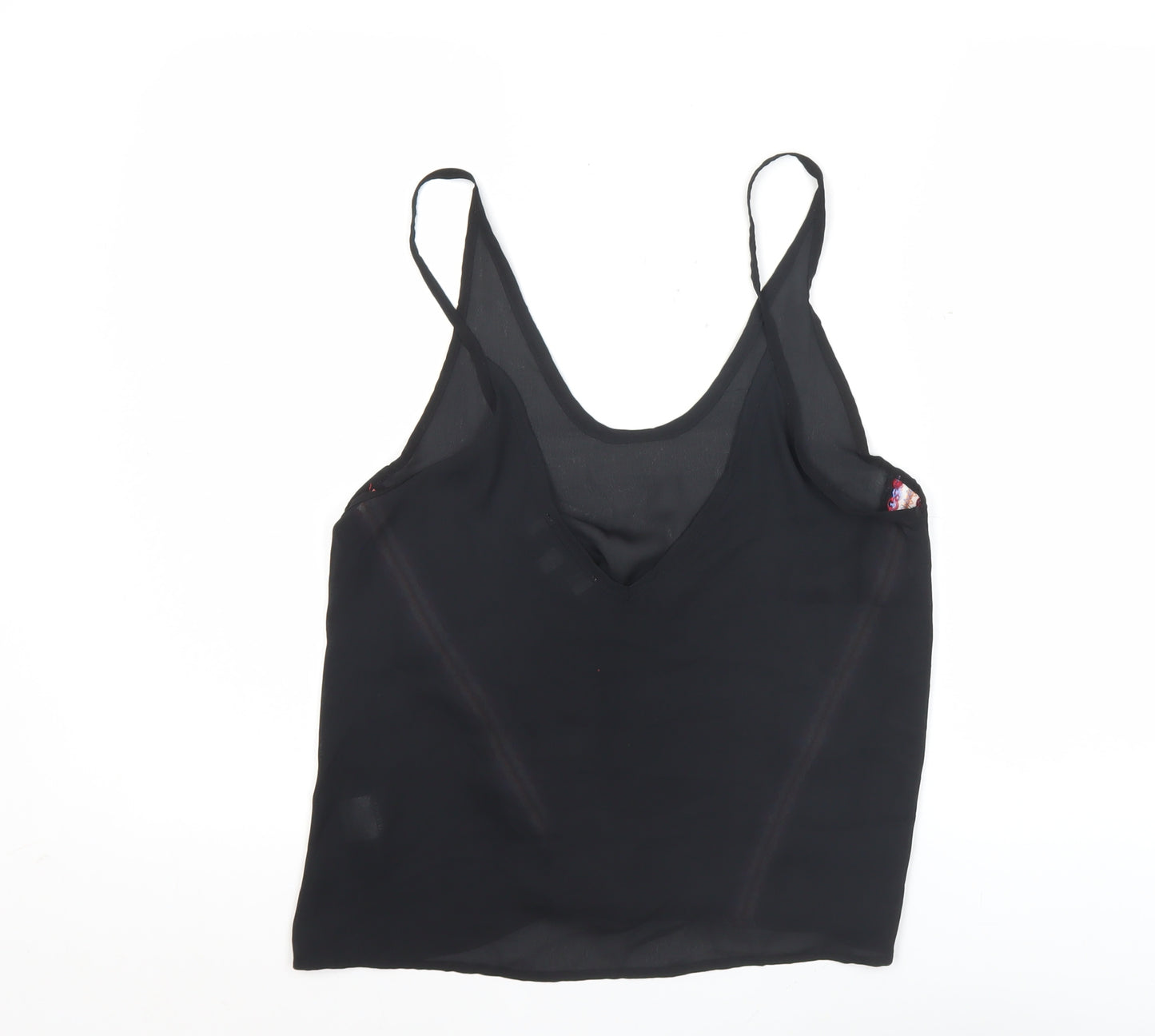 Hearts & Bows Womens Black V-Neck Camisole Tank Top Size 10