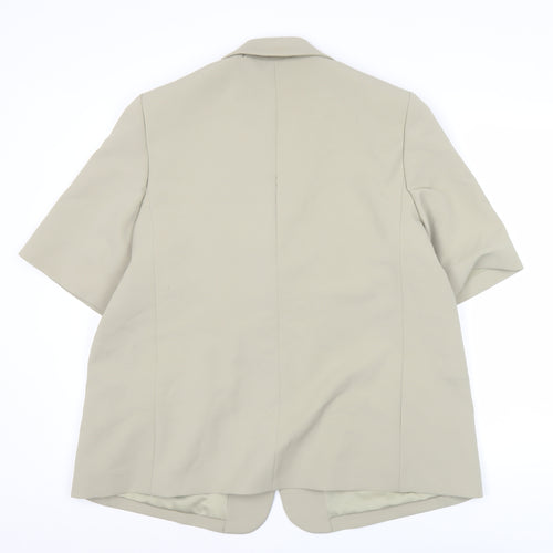 Marks and Spencer Women’s Beige Size 18 Short Sleeve Blazer Jacket
