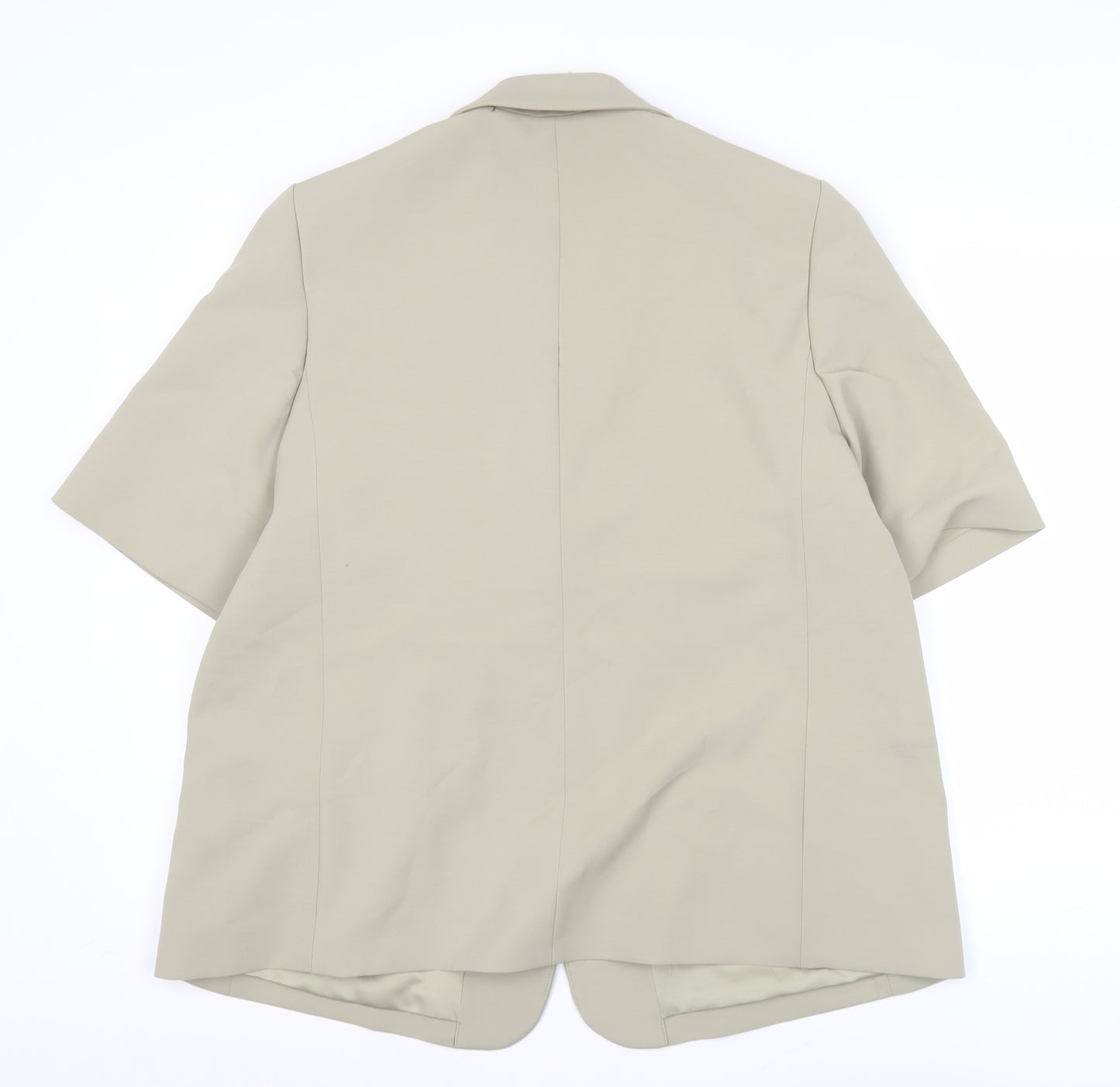 Marks and Spencer Women’s Beige Size 18 Short Sleeve Blazer Jacket