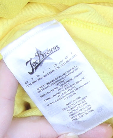 Joe Browns Womens Yellow Chiffon Tunic Blouse Size 12