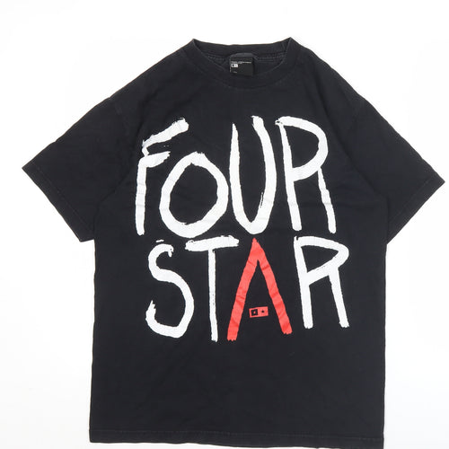 Fourstar Men's Black Medium Graphic Print Skateboarding T-Shirt
