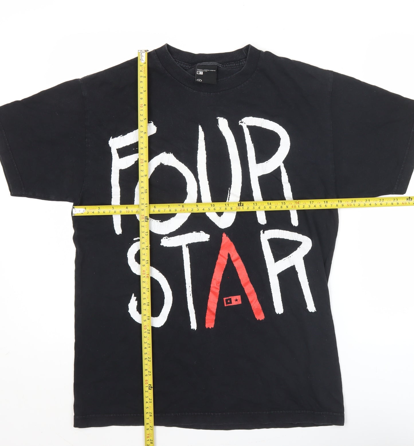 Fourstar Men's Black Medium Graphic Print Skateboarding T-Shirt