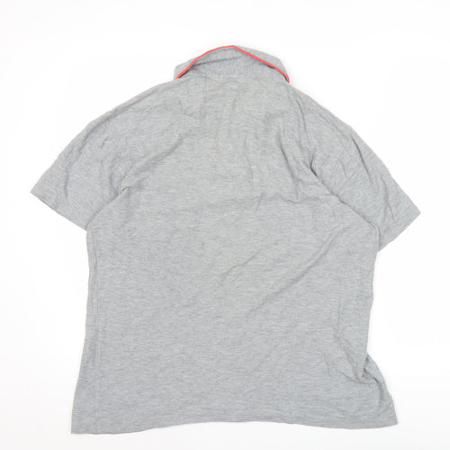Penguin by Munsingwear Men's Grey Slim Fit Polo Shirt L