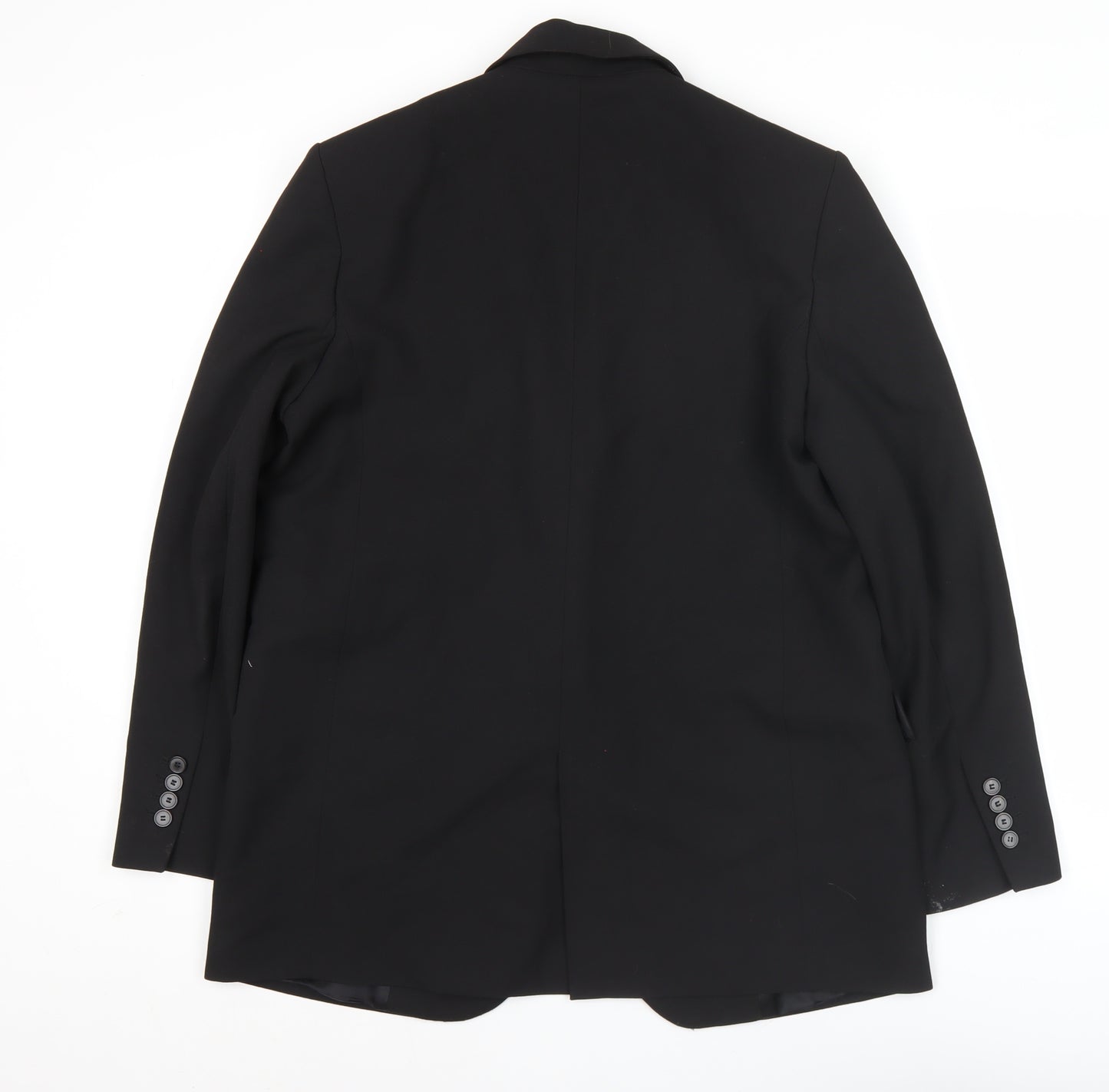 Zara Mens Black Blazer Jacket M 38R Single-Breasted Classic