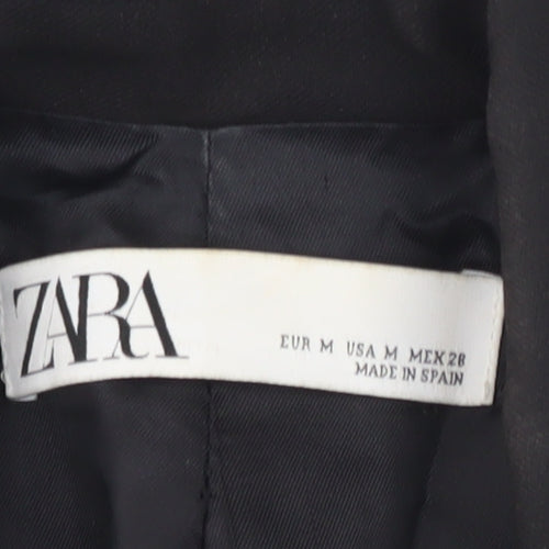 Zara Mens Black Blazer Jacket M 38R Single-Breasted Classic