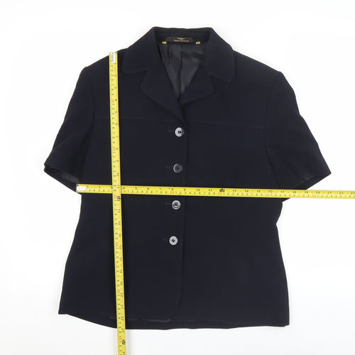 Marks and Spencer Women’s Blue UK 12 Short Sleeve Suit Jacket Classic