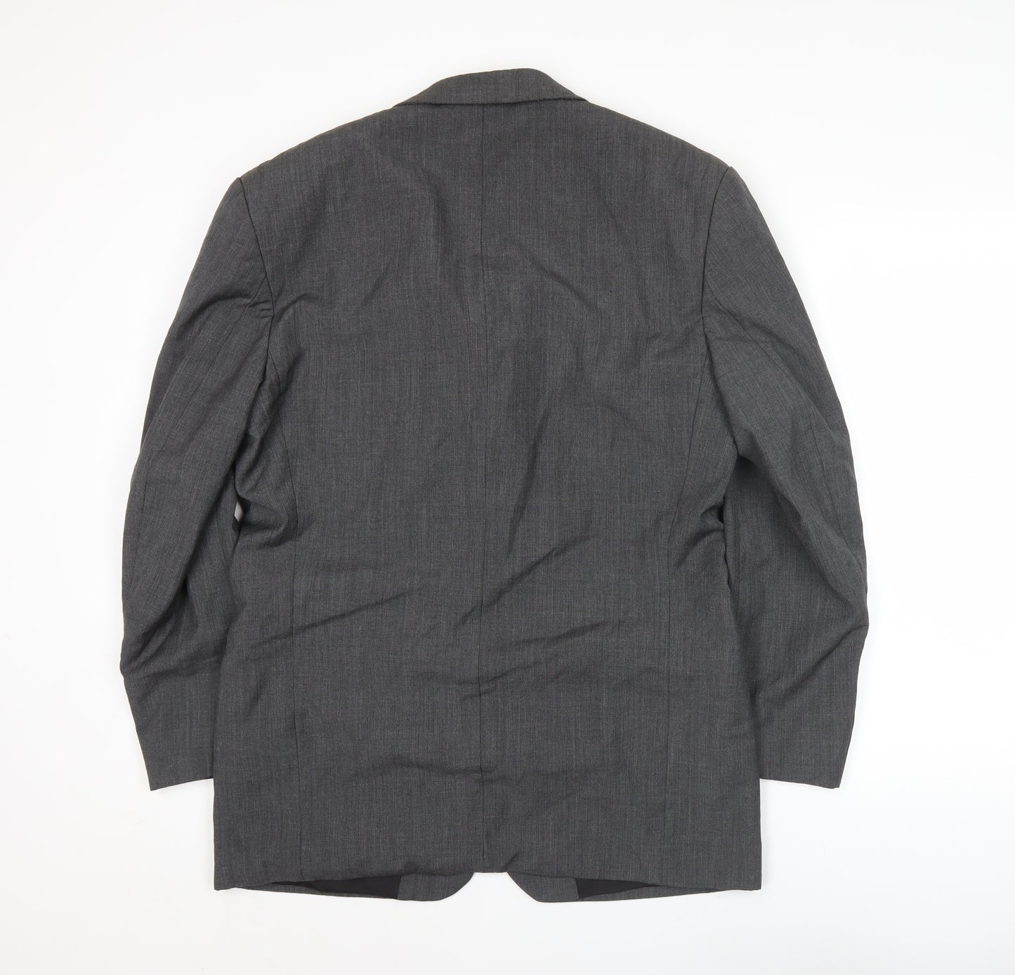 Pierre Balmain Men's Grey 38R Regular Fit Wool Blazer Jacket