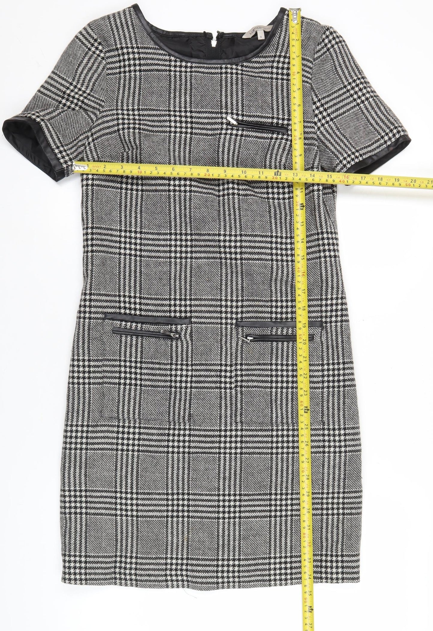 Marks and Spencer Women’s Grey Check Shift Dress Size 6