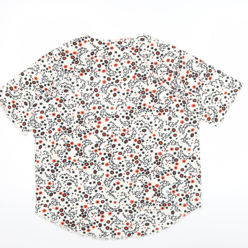 Soul Collection Womens Multicoloured Floral T-Shirt M Short Sleeve