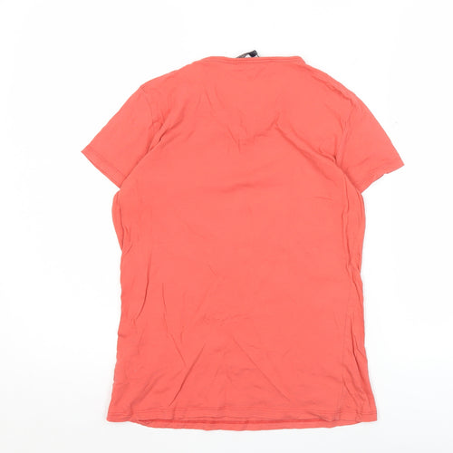 French Connection Women’s Red Cotton Logo T-Shirt Size L