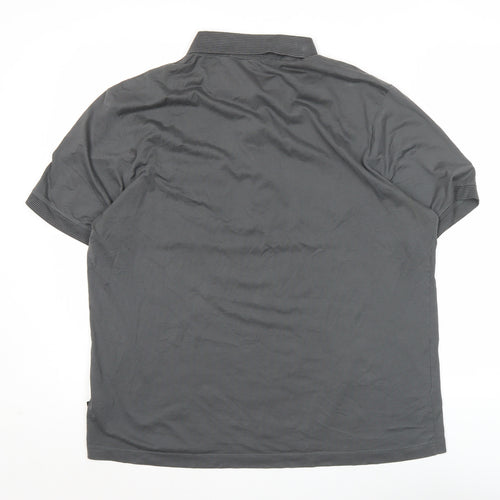 Ted Baker Men’s Grey Cotton Polo Shirt Size S Short Sleeve