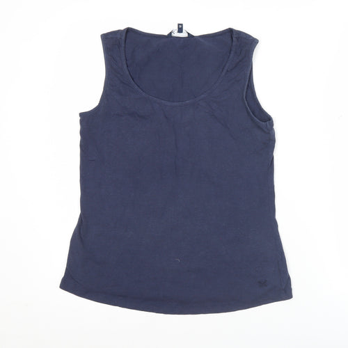 Crew Clothing Company Womens Blue Size 12 Tank Top Cotton Blend