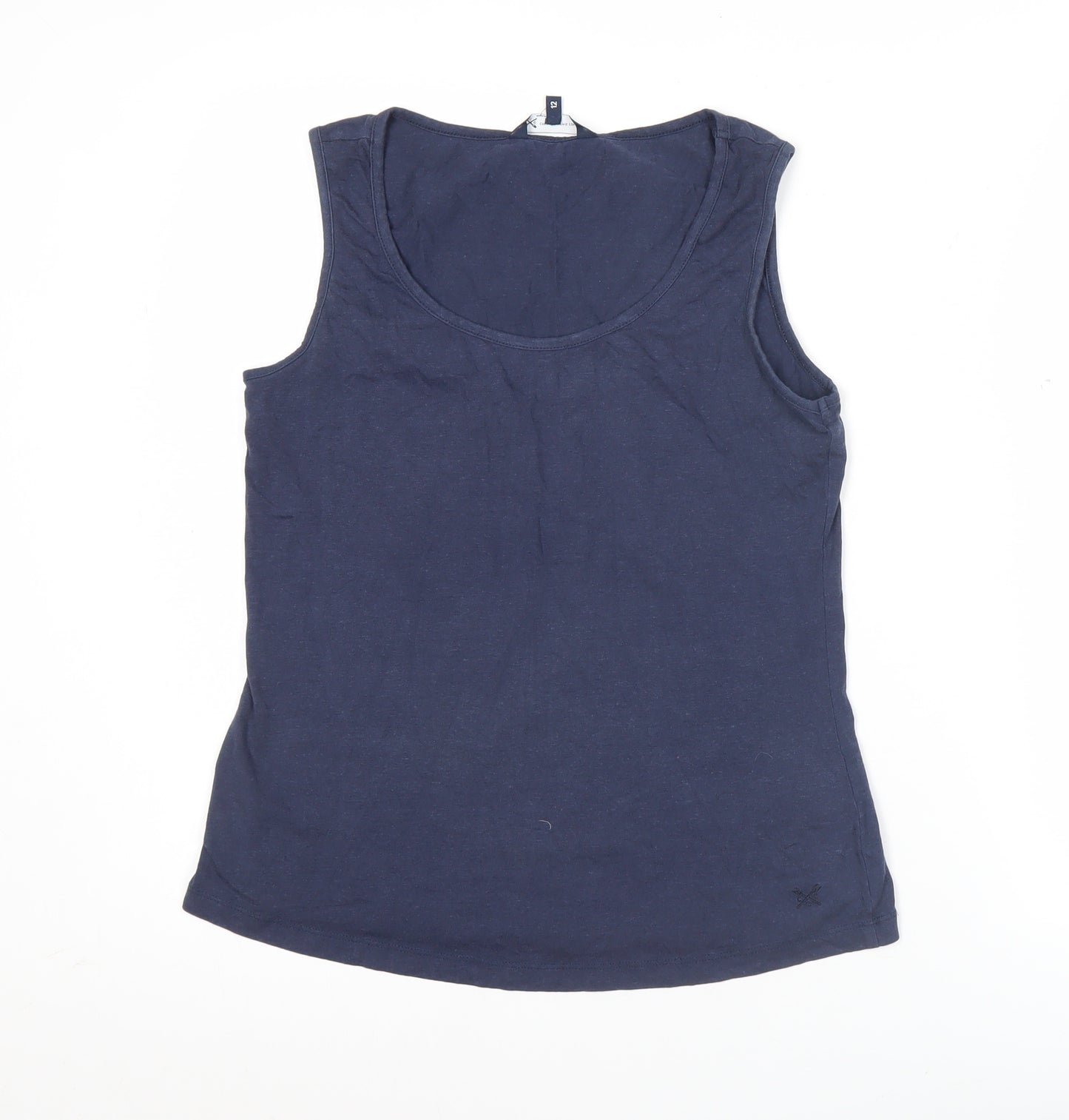 Crew Clothing Company Womens Blue Size 12 Tank Top Cotton Blend