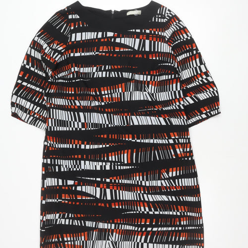 Skopes Women’s Black Red White Geometric Sheath Dress Size 16