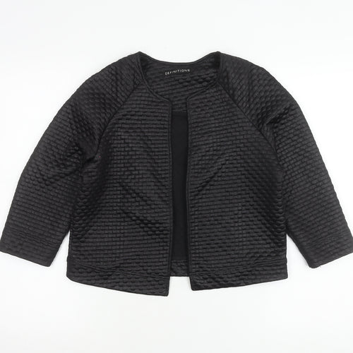 Definitions Women's Black Size 18 Textured Suit Jacket Workwear