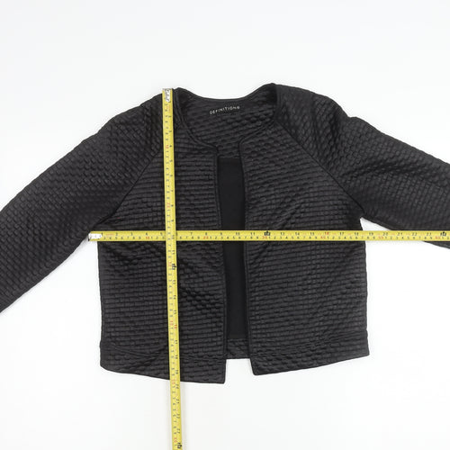 Definitions Women's Black Size 18 Textured Suit Jacket Workwear