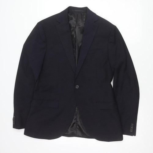 Topman Men’s Blue Slim Fit 38R Blazer Jacket Business Formal
