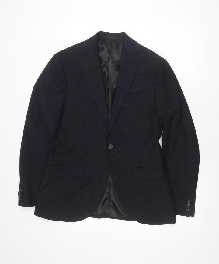 Topman Men’s Blue Slim Fit 38R Blazer Jacket Business Formal