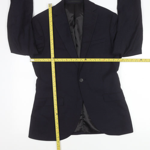 Topman Men’s Blue Slim Fit 38R Blazer Jacket Business Formal