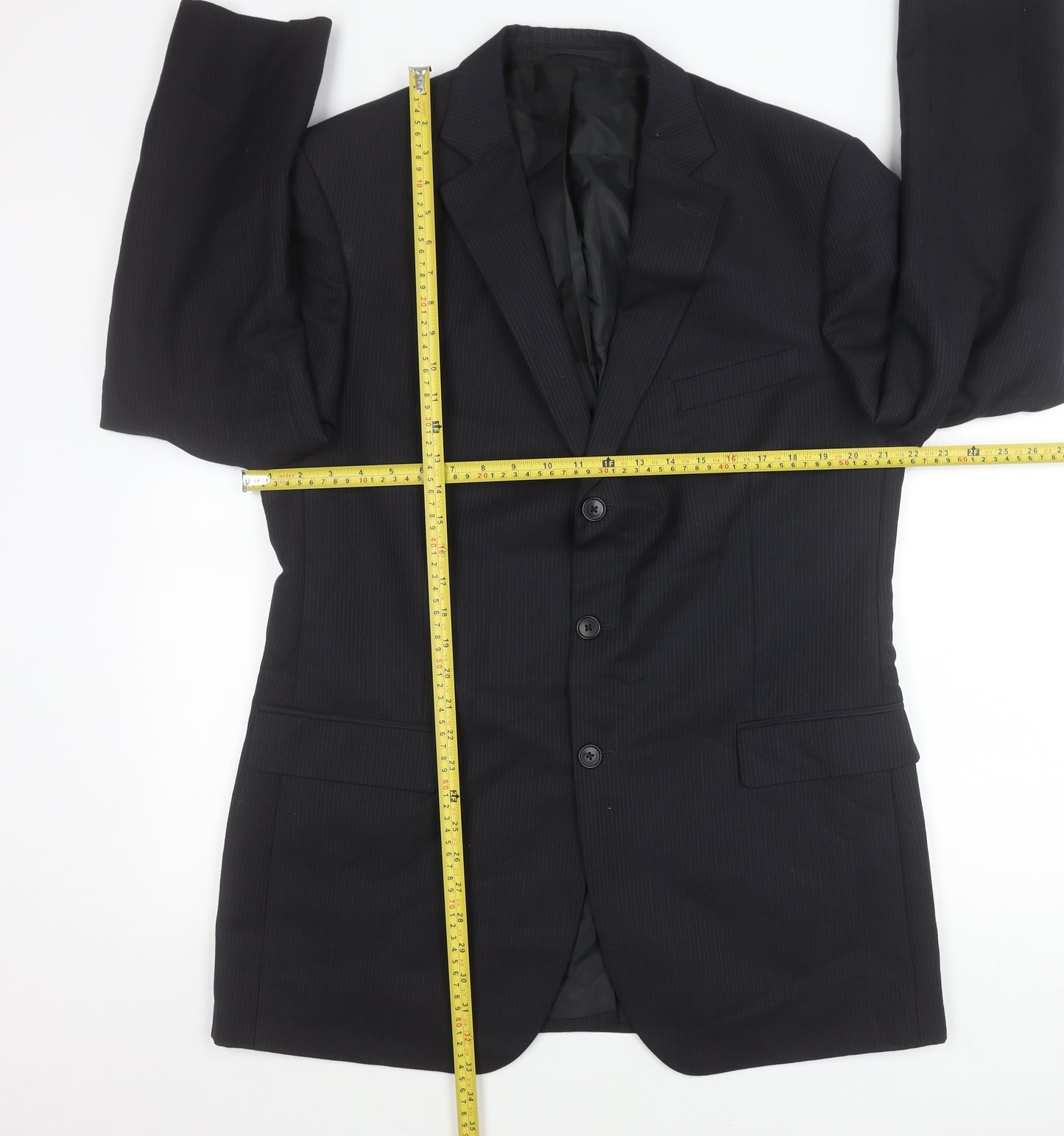 Marks & Spencer Men’s Navy 42 Long Blazer Jacket Classic Fit