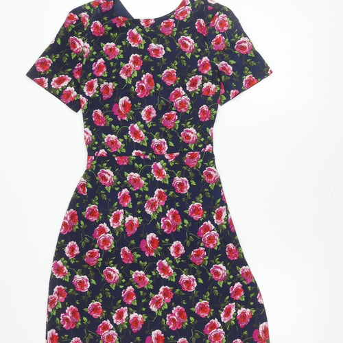 Warehouse Women’s Multicoloured Floral Fit & Flare Dress UK 8