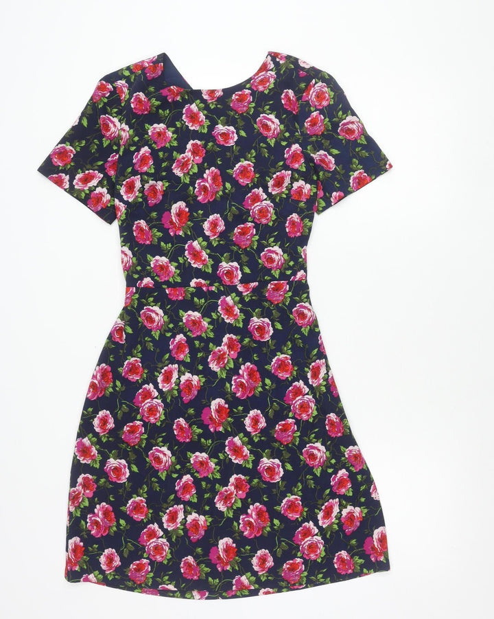 Warehouse Women’s Multicoloured Floral Fit & Flare Dress UK 8