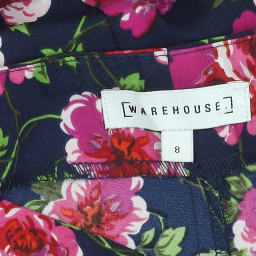 Warehouse Women’s Multicoloured Floral Fit & Flare Dress UK 8