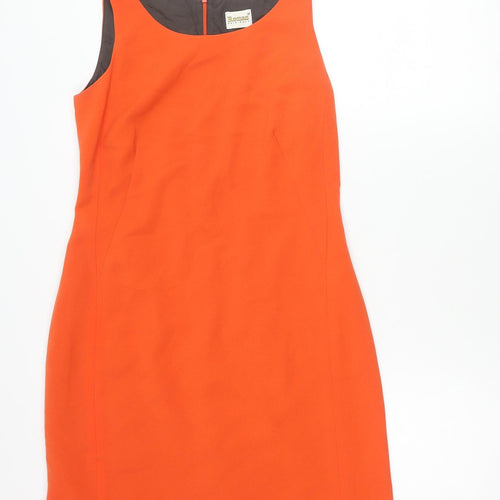 Roman Originals Women’s Orange Sheath Dress Size 12 Sleeveless