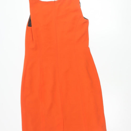 Roman Originals Women’s Orange Sheath Dress Size 12 Sleeveless