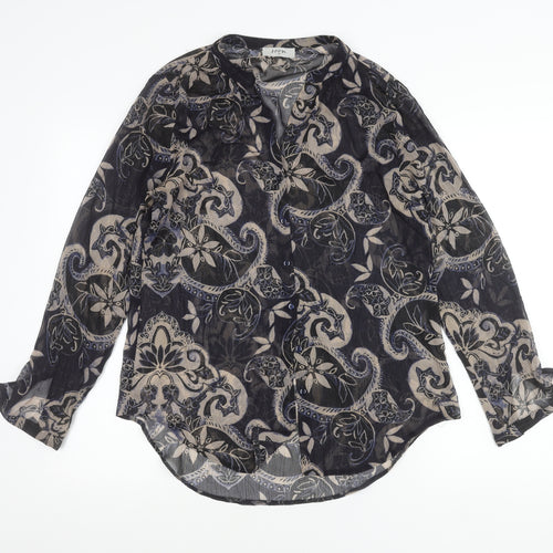 Soon Womens Multicoloured Paisley Tunic Blouse Size 10
