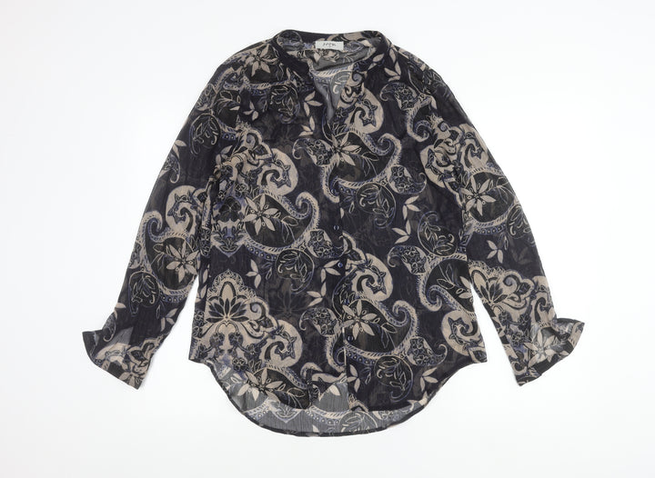 Soon Womens Multicoloured Paisley Tunic Blouse Size 10