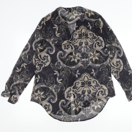 Soon Womens Multicoloured Paisley Tunic Blouse Size 10