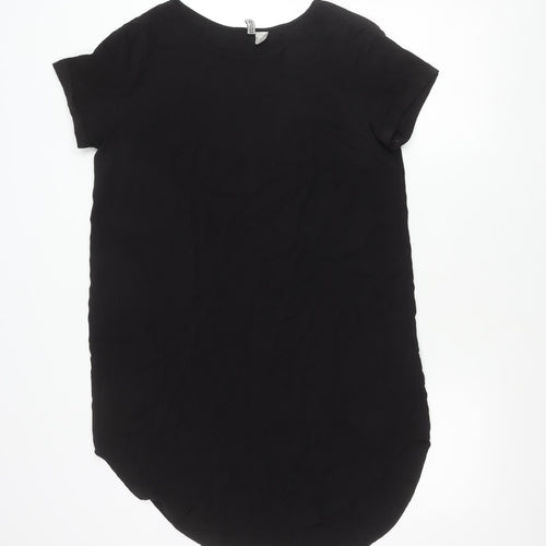 H&M Divided Women’s Black Size 12 Basic Short Sleeve T-Shirt