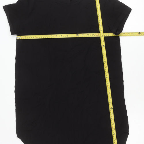 H&M Divided Women’s Black Size 12 Basic Short Sleeve T-Shirt