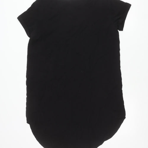 H&M Divided Women’s Black Size 12 Basic Short Sleeve T-Shirt