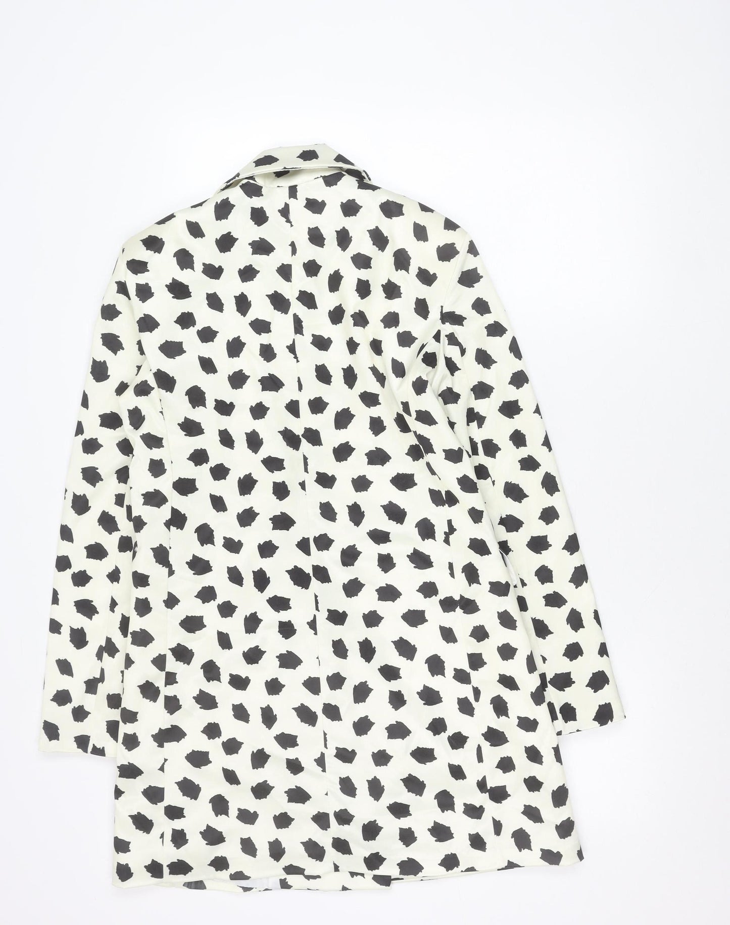 I Saw It First Womens White Dalmatian Print Blazer Size 8