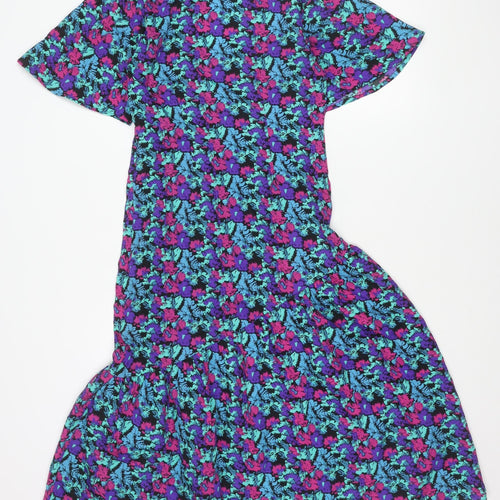 New Look Womens Multicoloured Floral A-Line Dress Size 8