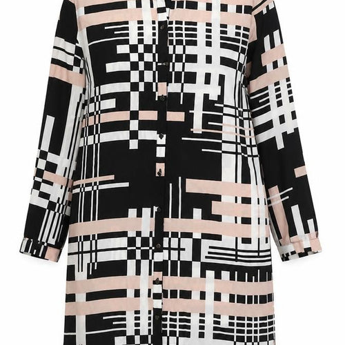 Lipsy Women’s Multicoloured Shirt Dress UK 14 Long Sleeve Workwear