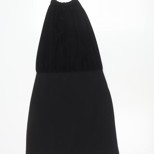New Look Women's Black Size 14 Halter Bodycon Dress Party Cocktail